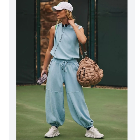 Free People Light Blue Jumpsuit - Picture 2 of 8